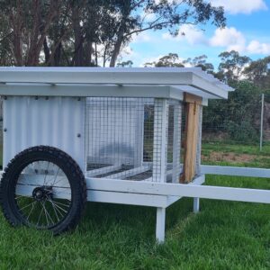 Mobile Chicken Tractor Close Up