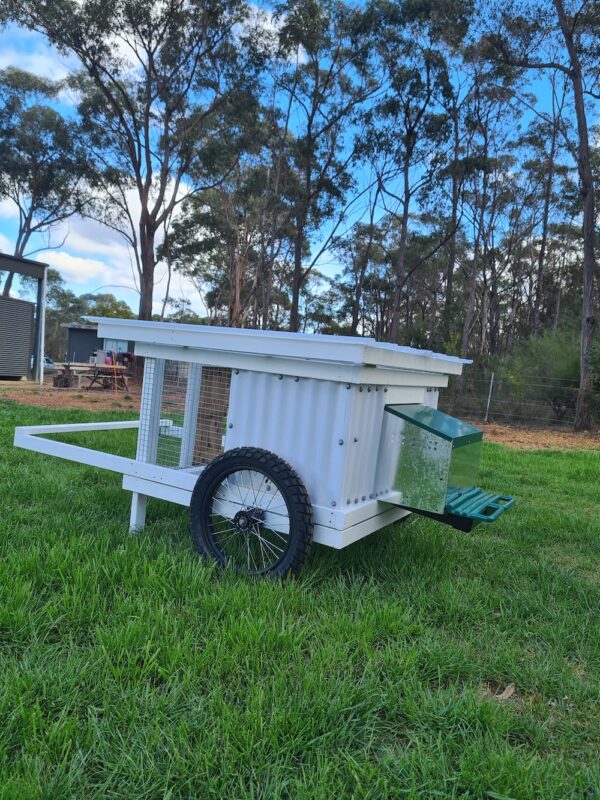 Mobile Chicken Tractor Side View